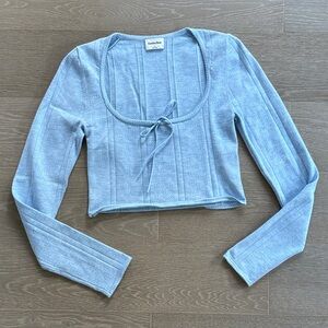 Aritzia’s Sunday best  day flower blue Crop Top